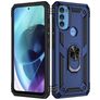Mobigear Armor Ring Motorola Moto G71 5G Fodral Hårdplast Skal Stötsäkert med ringhållare - Blå