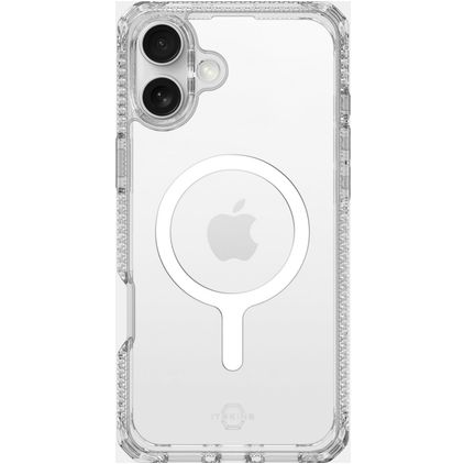 ITSKINS Level 2 HybridMagClear R Transparente iPhone 16 Plus MagSafe Funda Plástico rígido Carcasa Antigolpes - Transparente