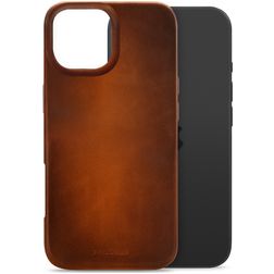 Mobilize Premium iPhone 17 MagSafe Genuine Leather Back cover - Burned Cognac
