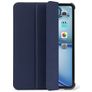Decoded Textured Slim iPad Air 13 Inch (2024) Flexible Silicone Wallet case - Navy Peony