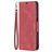 Mobigear Excellent Samsung Galaxy A12 Plånboksfodral med sedelfack - Röd