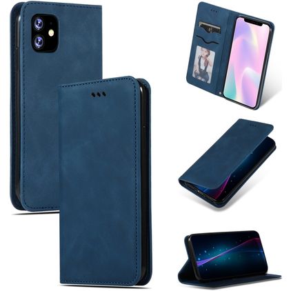 Mobigear Retro Slim iPhone 11 Plånboksfodral - Blå