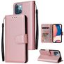 Mobigear Wallet iPhone 14 Plus Pungetui med Seddelrum - Rosaguld