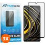 Mobigear Premium POCO M3 Vidro temperado Película de ecrã - Compatível com capas - Preto (Pack de 3)