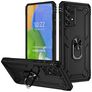 Mobigear Armor Ring Samsung Galaxy A73 Kova Suojakuori Iskunkestävä + Sormuspidike - Musta