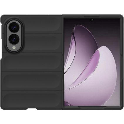 Mobigear Bumpy Samsung Galaxy Z Fold 8 Fleksibel TPU Bagsidecover - Sort