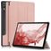 Mobigear Tri-Fold Samsung Galaxy Tab S9 Plus Funda tipo libro + Portalápices - Oro rosa