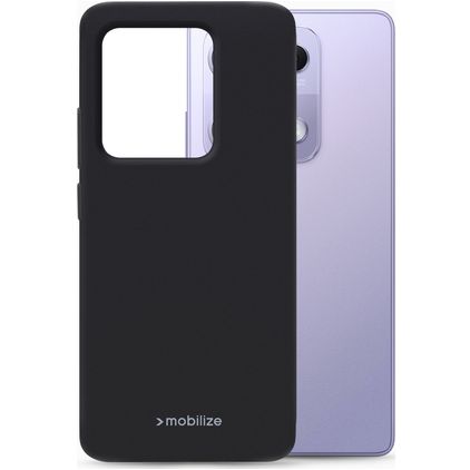 Mobilize Rubber Gelly Xiaomi Redmi Note 14S Fleksibel TPU Bagsidecover - Sort