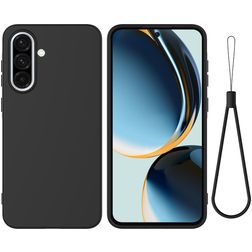 Mobigear Rubber Touch Samsung Galaxy A37 Silikone Bagsidecover - Sort