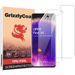 GrizzlyCoat OPPO Find X5 Hydrogel (TPU) Skärmskydd - Skalvänligt + Monteringsram (2-pack)
