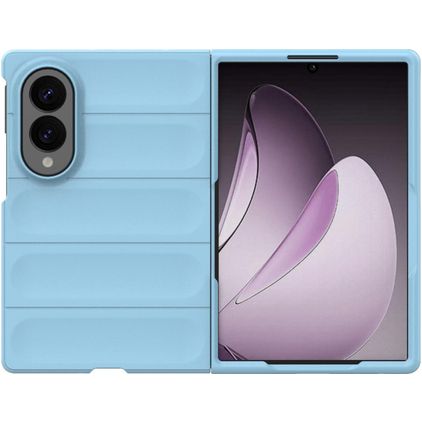 Mobigear Bumpy Samsung Galaxy Z Fold 8 Elastyczne TPU Etui plecki - Niebieski