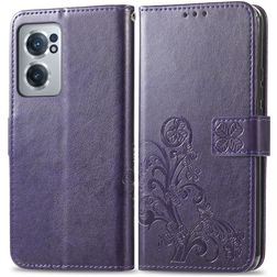 Mobigear Clover OnePlus Nord CE 2 Wallet case - Purple