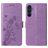 Mobigear Flowers Samsung Galaxy A16 Wallet case - Purple