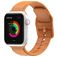 Mobigear Dashed Correa Silicona Cierre de hebilla para Apple Watch - 49/46/45/44 mm - Coñac