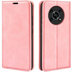 Mobigear Retro Slim HONOR Magic 4 Lite Capa livro Carteira - Rosa
