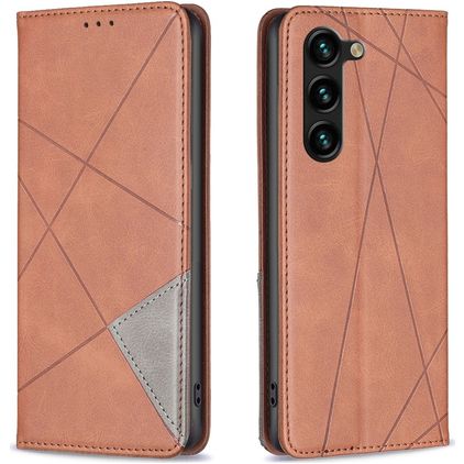 Mobigear Rhombus Slim Samsung Galaxy S25 Plus Wallet case - Brown