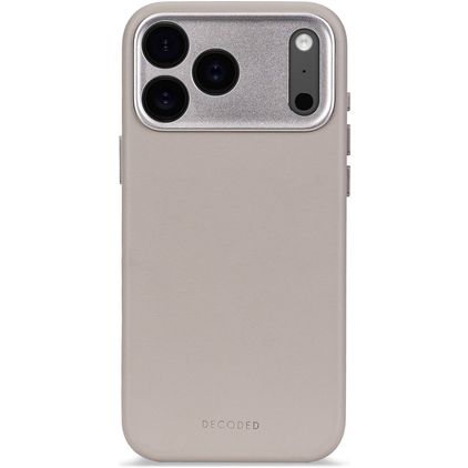 Decoded iPhone 17 Pro Genuine Leather Back cover Shockproof - Solid Clay