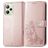 Mobigear Clover Realme C35 Pungetui med Seddelrum - Rosaguld