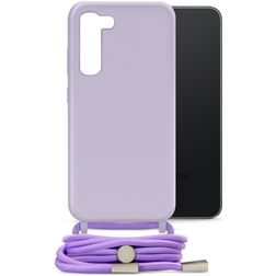 Mobilize Lanyard Gelly Samsung Galaxy S23 Plus TPU flexível Capa com cordão - Pastel Purple
