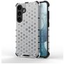 Mobigear Honeycomb Samsung Galaxy S24 Hårdt Bagsidecover Stødsikkert - Hvid