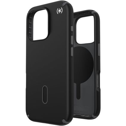Speck Presidio2 Pro iPhone 16 Pro MagSafe Kova Suojakuori Iskunkestävä - Musta