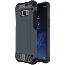 Mobigear Outdoor Samsung Galaxy S8 Hårdt Bagsidecover Stødsikkert - Marineblå