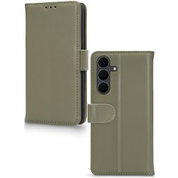 Mobilize Premium Gelly Samsung Galaxy S25 FE Knížkové pouzdro Peněženka - Zelená