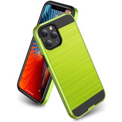 Mobigear Brushed Armor iPhone 12 Pro Max Hardcase Back cover Antiurto - Verde