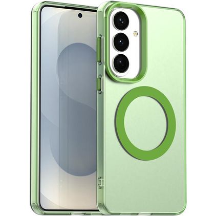 Mobigear Shockproof Samsung Galaxy S26 MagSafe Fodral Hårdplast Skal - Grön