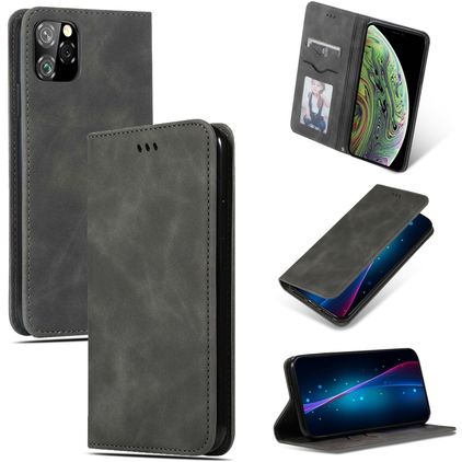 Mobigear Retro Slim iPhone 11 Pro Plånboksfodral - Grå