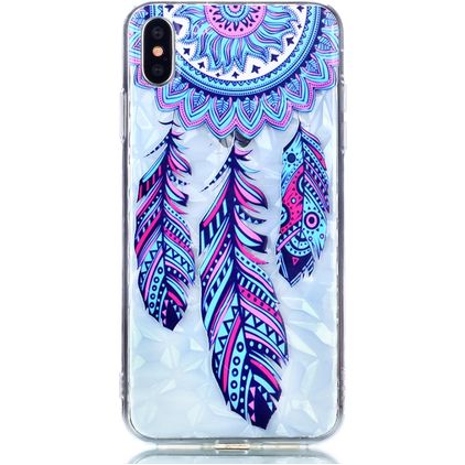 Mobigear Design iPhone XS Max TPU flexível Capa traseira - Dreamcatcher