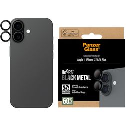 PanzerGlass Hoops iPhone 17 Härdat glas Kameralinsskydd - Skalvänligt - Svart