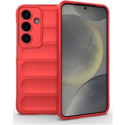 Mobigear Bumpy Samsung Galaxy S25 TPU flexible Carcasa - Rojo