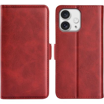 Mobigear Slim Magnet iPhone 16 Pro Max Funda tipo libro Cartera - Rojo