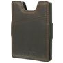 Valenta Card Case Alu + Money Strap Portacarte Pelle - 8 carte - Marrone