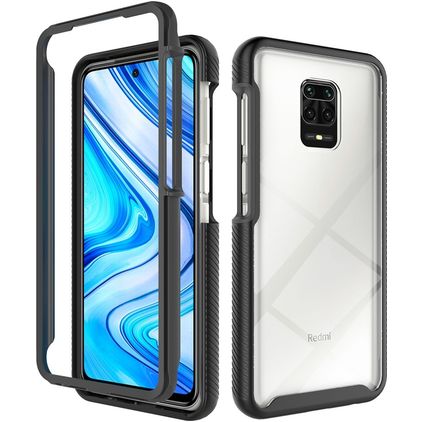 Mobigear Two-Layer Xiaomi Redmi Note 9 Pro Kova Suojakuori Iskunkestävä - Musta