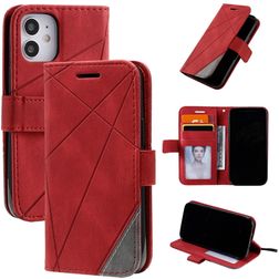 Mobigear Rhombus iPhone 12 Mini Wallet case - Red