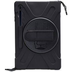 Xccess Survivor All-round Samsung Galaxy Tab S8 Plus Capa Plástico rígido / Silicone Capa traseira + Alça de ombro + Suporte - Preto