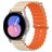 Mobigear Ocean Silikon Smartwatch Armband Spänne - 22 mm - Orange / Stjärnglans