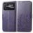 Mobigear Clover POCO C40 Cover a libro portafoglio - Viola