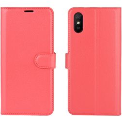 Mobigear Classic Xiaomi Redmi 9A Plånboksfodral med sedelfack - Röd
