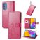 Mobigear Clover Samsung Galaxy M52 Pungetui med Seddelrum - Magenta