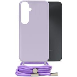 Mobilize Lanyard Gelly Samsung Galaxy A05s Flexibilní TPU Kryt se šňůrkou - Pastel Purple