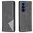 Mobigear Rhombus Slim Samsung Galaxy A27 Funda tipo libro - Negro