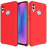 Mobigear Rubber Touch HONOR 10 Lite Silikone Bagsidecover - Rød