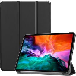 Mobigear Tri-Fold iPad Pro 12,9 pulgadas (2022) Funda tipo libro + Portalápices - Negro