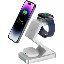 Mobigear MagStation 3in1 Nabíjecí stanice MagSafe 15W - Bílá