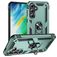 Mobigear Armor ring Samsung Galaxy S24 FE Funda Plástico rígido Carcasa Antigolpes con anillo - Verde