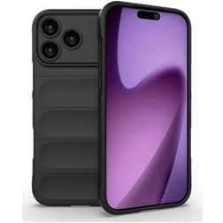 Mobigear Bumpy iPhone 17 Pro Max Flexible TPU Back cover - Black