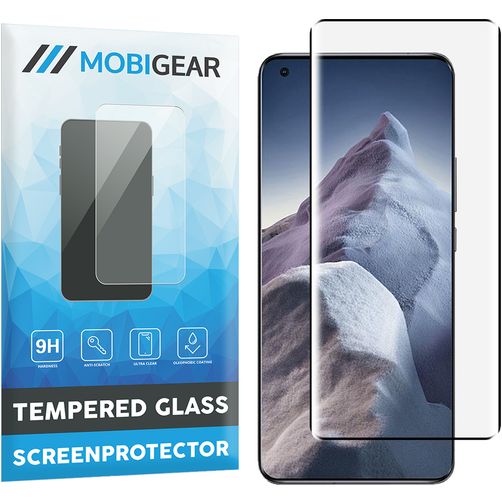 Mobigear Premium Xiaomi Mi 11 Ultra Panssarilasi Näytönsuoja - Suojakuoren kanssa yhteensopiva - Musta